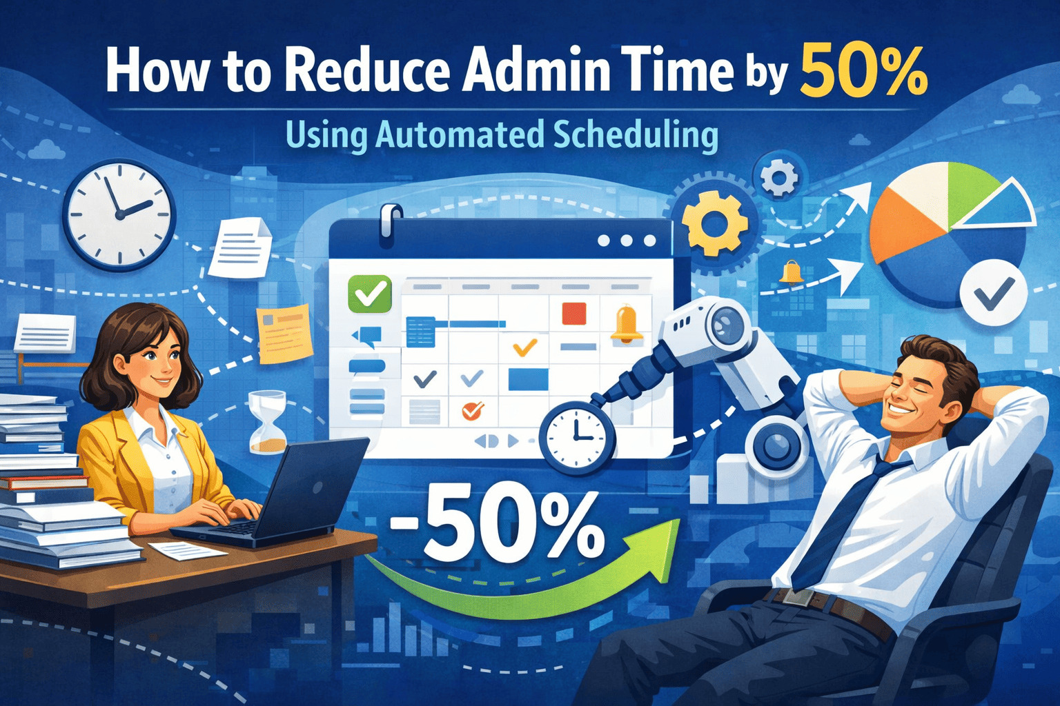 How to Reduce Admin Time by 50% Using Automated Scheduling